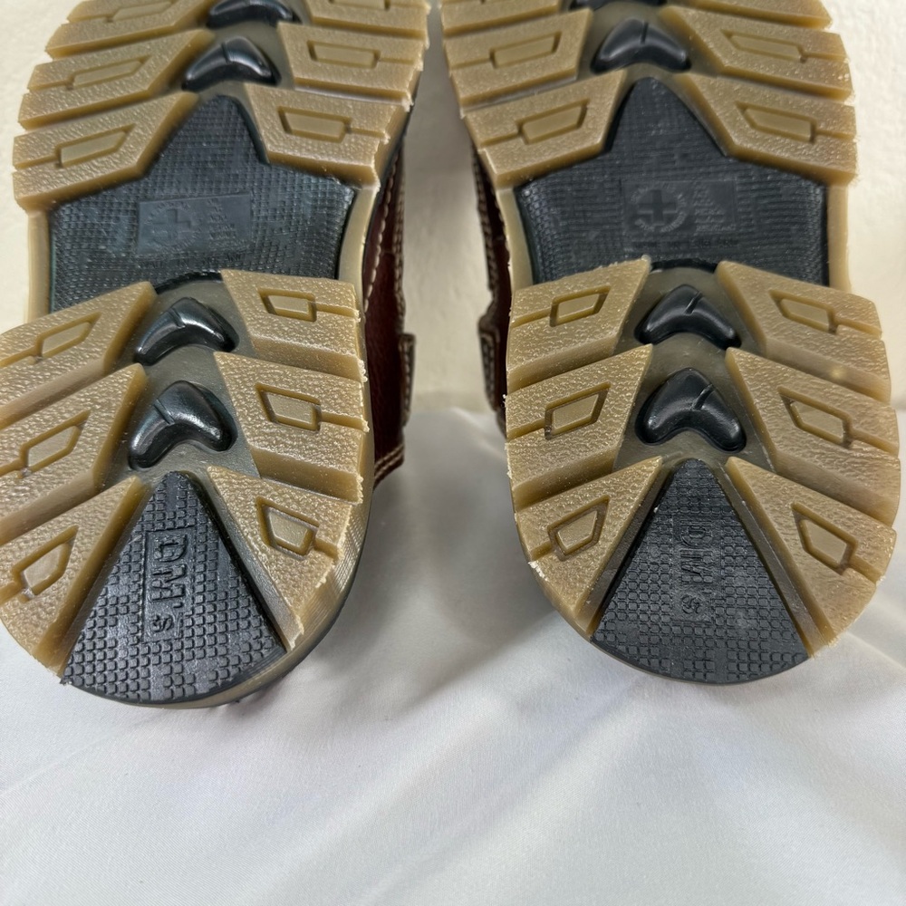 Vintage Dr. Doc Martens 8A59 Fisherman Sandals Chunky Buckle Strap Brown Slides - Picture 15 of 15